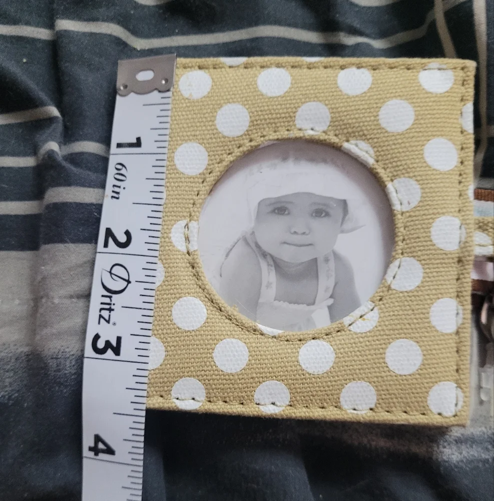 Polka Dot Keychain Wallet with Ribbon Accents
